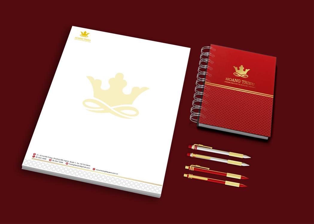 HOÀNG TRIỀU - Thiết kế logo và bộ nhận diện cho khu giải trí Hoàng Triều Entertainment